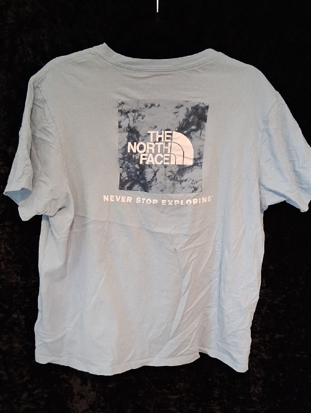 The North Face Blue Logo Graphic Short Sleeve Crew Neck T-Shirt Size XL - Picture 2 of 5